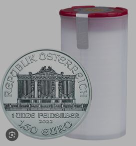 2022 Austrian Silver Philharmonic 1oz Coins BU Tubes Of 20