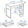 IKEA MICKE Desk, white, 105x50 cm Image 5