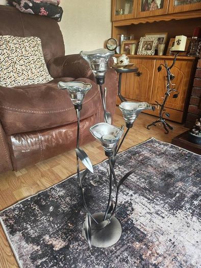 Silver Candle Holder