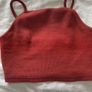 topshop rust shade cropped top size 10 Image 6