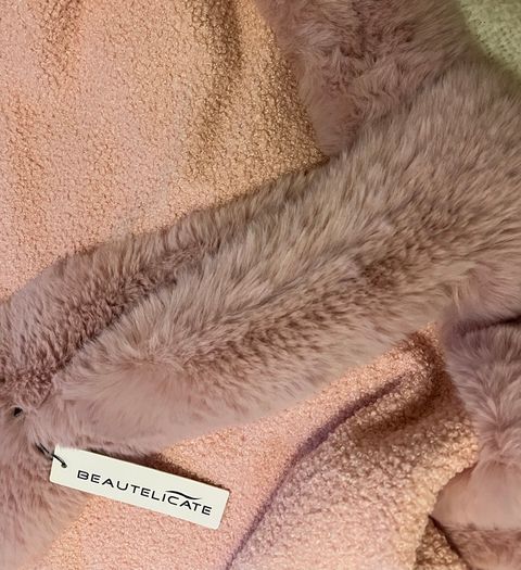 New Fake Fur Knitted Cape