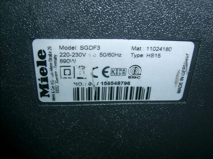 Miele hoover
