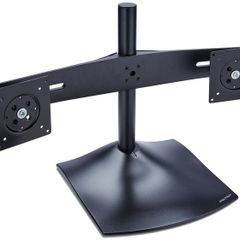 Ergotron DS100 Dual Monitor Desk Stand | Horizontal | Up to 24" Monitors