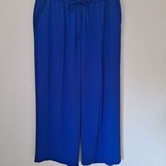 New Marks & Spencer blue trousers size UK 18 S