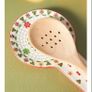 Anthropologie Festive Bistro Tile Spoon Rest Dish Image 2