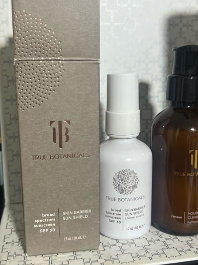 True botanicals skin barrier sun shield SPF30 and nourishing cleanser BNIB