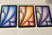 Ipad Air 11-inch 128gb (m3 2025)IRISH STOCK Purple/Blue/Starlight/space Gray Brand New Sealed 1 Year Apple Warranty Receipt