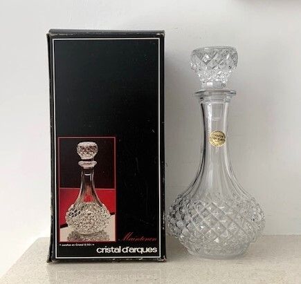 Vintage French Crystal Decanteur 1980s