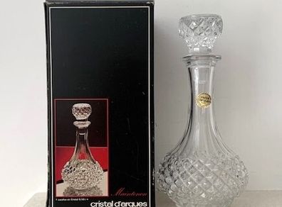 Vintage French Crystal Decanteur 1980s