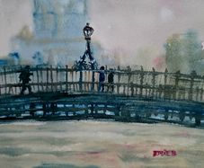 halfpenny  .. for your thoughts watercolour