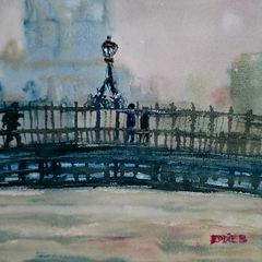 halfpenny  .. for your thoughts watercolour