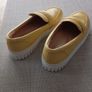 Clarks woman yellow mustard leather loafers size 6 Image 3