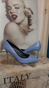 Blue High Heels Size 9