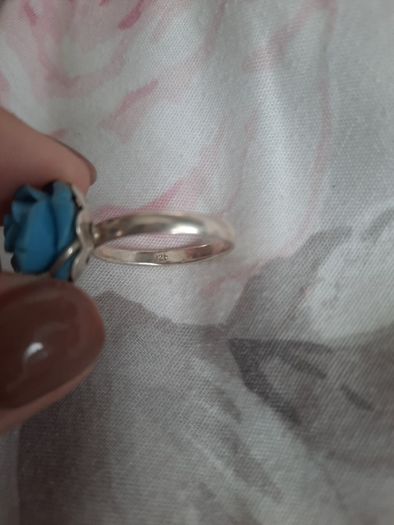 vintage sterling silver rose ring