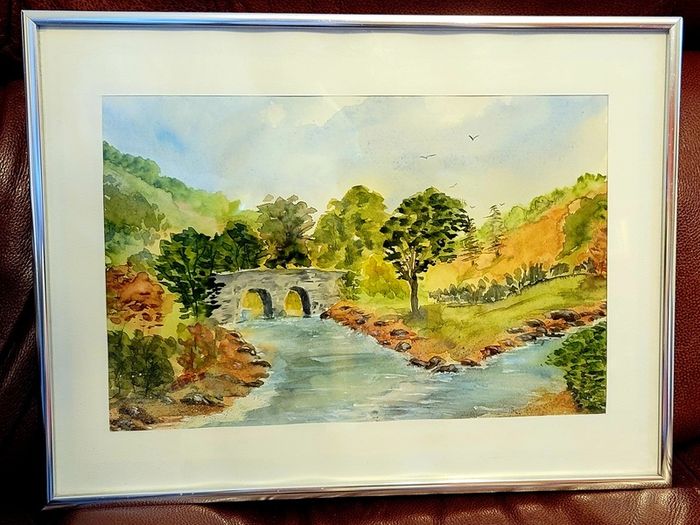 "meeting of the waters" watercolour