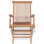 vidaXL 5 Piece Garden Dining Set Solid Teak Wood Image 5