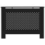 Radiator Cover Black 112x19x81.5 cm Image 3