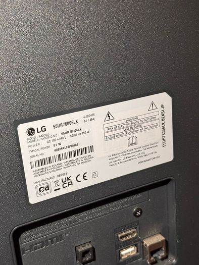 LG 55 4K Smart TV Like New