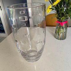 Waterford Crystal John Rocha Geo Pattern 14 Inch Vase