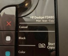 Hp Deskjet Printer F2480 (3-in-1) suitable for Parts Only