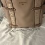 MK Michael Kors leather travel shopping bag rose colour pink Image 8