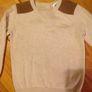 Age 18-24 Months Cream Jumper with Suede Patches Image 2