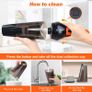6500pA Handheld Vacuum Cleaner, Cordless Handheld Vacuum with Rechargeable 2500mAh Battery for Home and Car Image 4