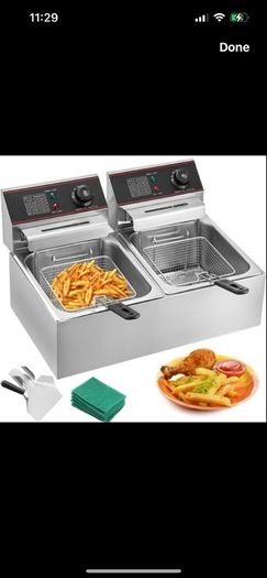 New fryer double 12L new 220v