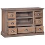 Sideboard 90x30x58 cm Solid Teak Wood Image 4