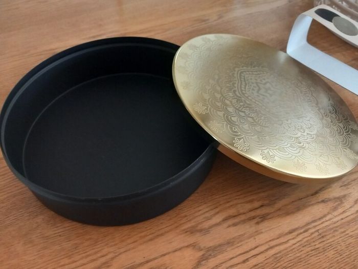 Brand New Large Round Decorative Metal Box
