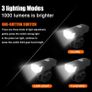 Bike Light, USB LED Rechargeable, Front and rear, Headlight Lamp Flashlight Cycling Safety Warning Light Image 4