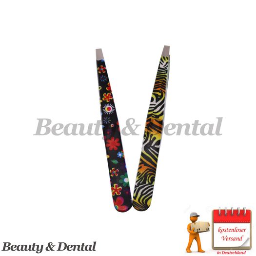 2PCS Professional Eyebrow tweezers Hair Beauty Slanted Stainless Steel Tweezer