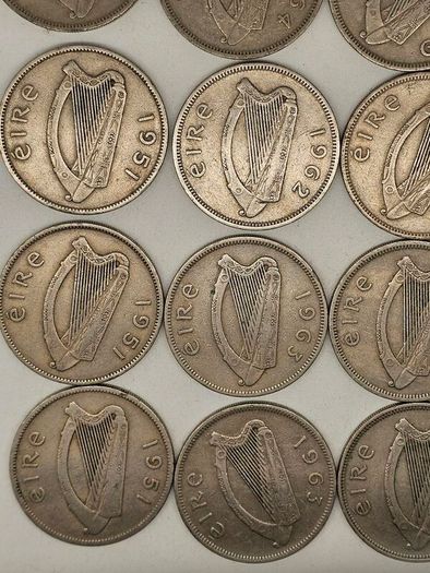 Ireland Cu-Ni 1951-1968 Mixed Date 16 Florin All in Great Condition