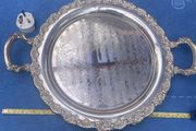 Silver Tray and cups