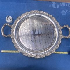 Silver Tray and cups
