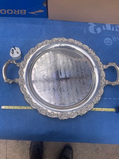 Silver Tray and cups
