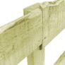 4 pcs 2-Rail Garden Fences Impregnated Pinewood 510x60 cm Image 4