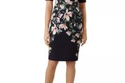 NEW - HOBBS Astraea Floral Sheath Dress  UK 14