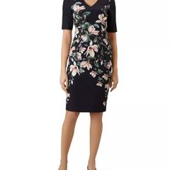 NEW - HOBBS Astraea Floral Sheath Dress  UK 14