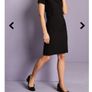 Simon Jersey workwear lapel dress, black, size UK8 and UK10 Image 2