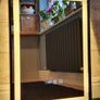 LED Bathroom Mirror 50x70cm Antifog Defogger Black Frame Image 3