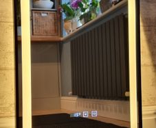 LED Bathroom Mirror Black Frame Antifog