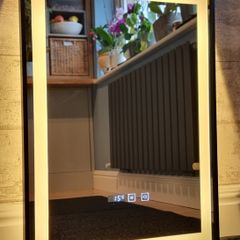 LED Bathroom Mirror Black Frame Antifog