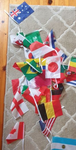 Flag bunting World cup 22