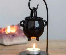3in1 Set: Witchy Tea Light Holder & Aroma Oil Burner - unique gift