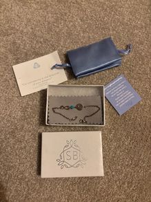 Brand New Something Blue Silver 925 Bracelet