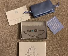 Brand New Something Blue Silver 925 Bracelet
