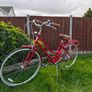 Beautiful Vintage-Style Red Step-Through City Bike Image 4