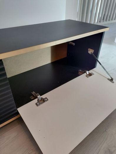 TV Cabinet Gold and Black
