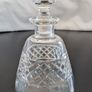 Vintage Cut Glass Whisky Spirit Decanter with Stopper 17cm Image 2